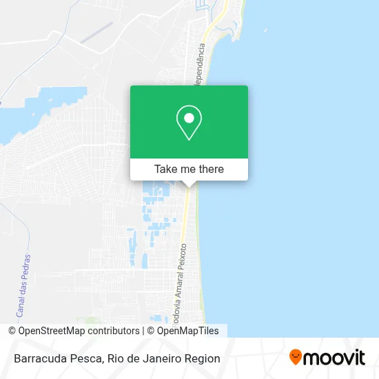 Barracuda Pesca map