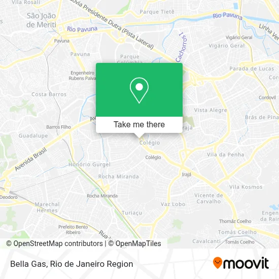 Bella Gas map