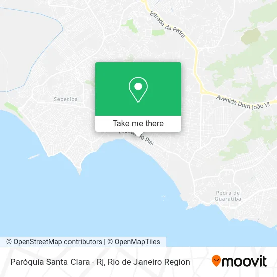 Paróquia Santa Clara - Rj map