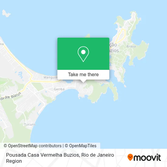 Pousada Casa Vermelha Buzios map
