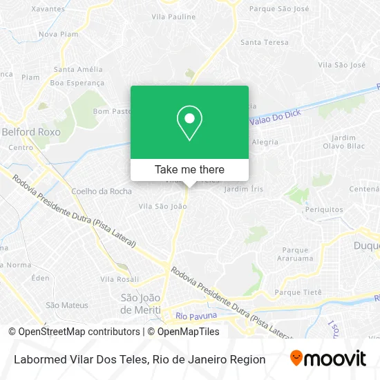 Labormed Vilar Dos Teles map