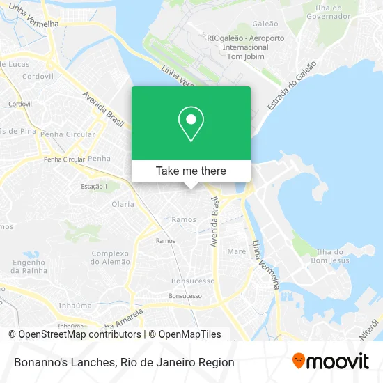 Bonanno's Lanches map