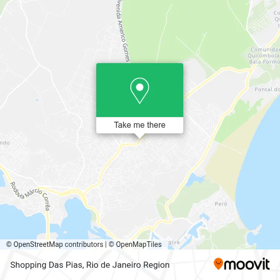 Shopping Das Pias map