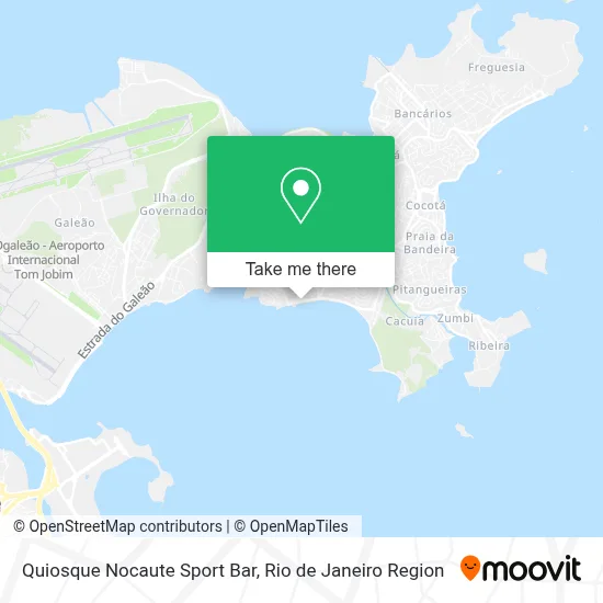 Quiosque Nocaute Sport Bar map