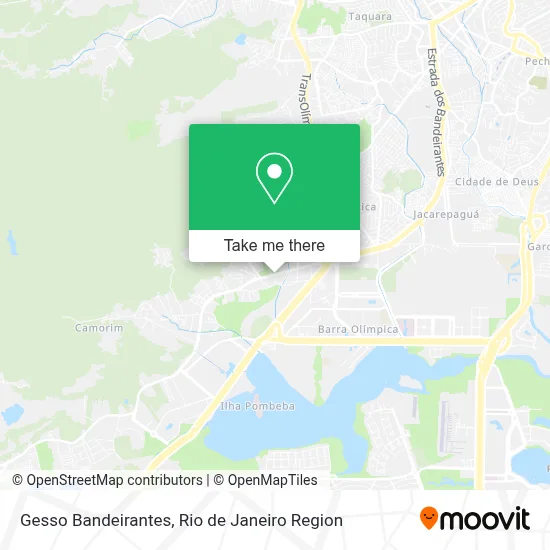 Gesso Bandeirantes map