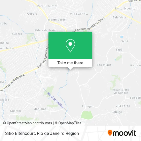 Sítio Bitencourt map