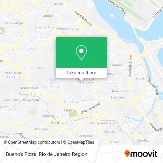 Bueno's Pizza map
