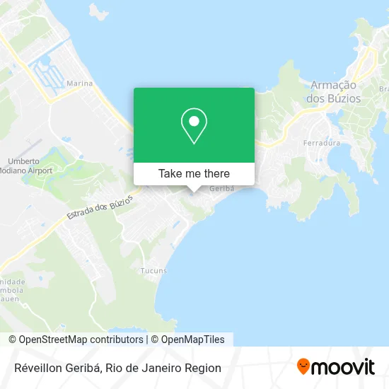 Réveillon Geribá map