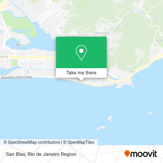 San Blas map
