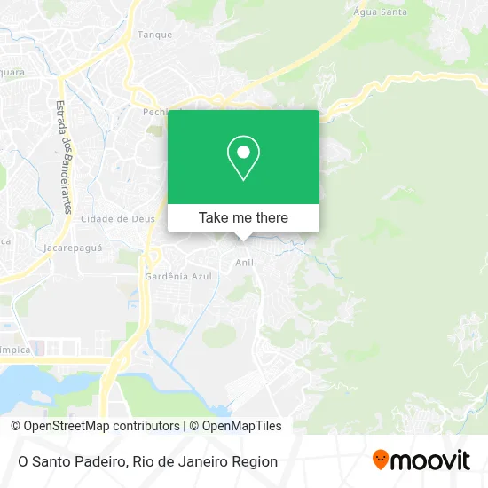 O Santo Padeiro map