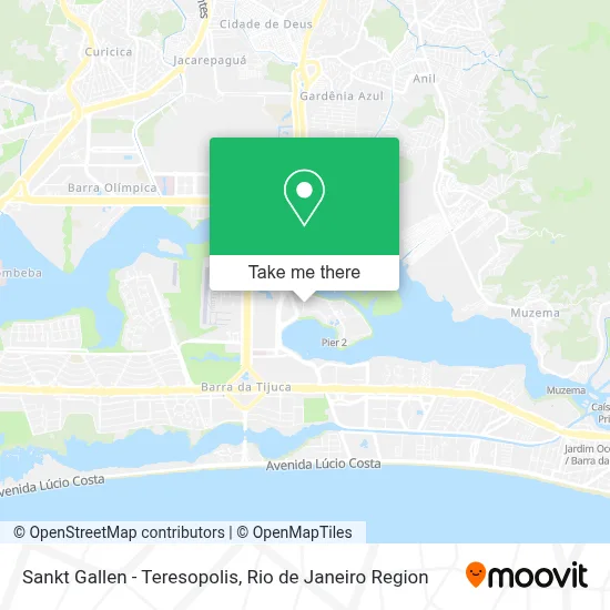 Sankt Gallen - Teresopolis map