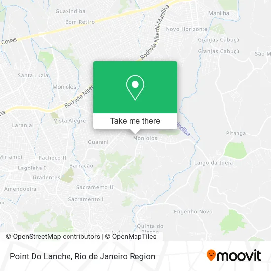 Point Do Lanche map