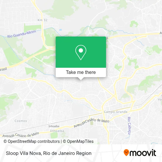 Sloop Vila Nova map