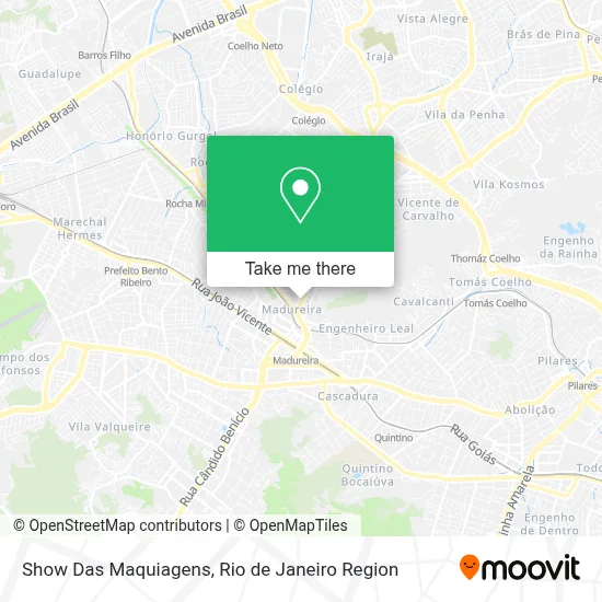Show Das Maquiagens map