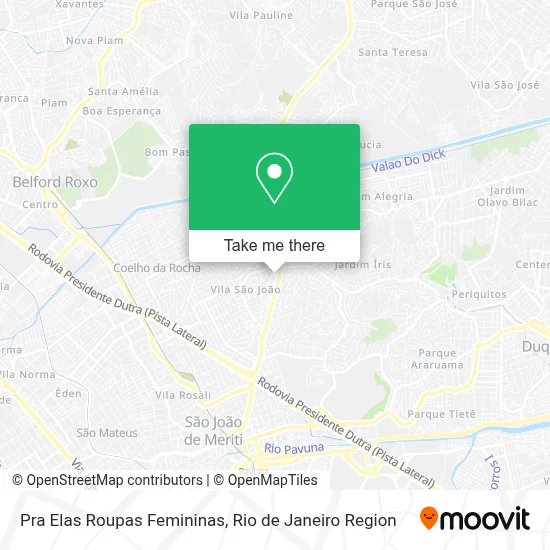 Pra Elas Roupas Femininas map