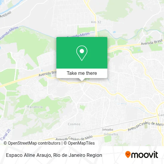 Espaco Aline Araujo map