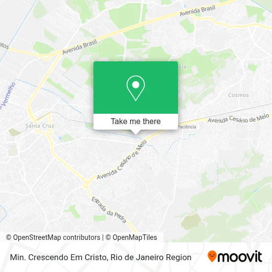 Min. Crescendo Em Cristo map