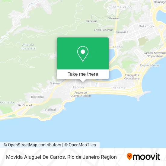 Movida Aluguel De Carros map