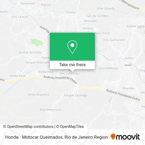 Honda - Motocar Queimados map