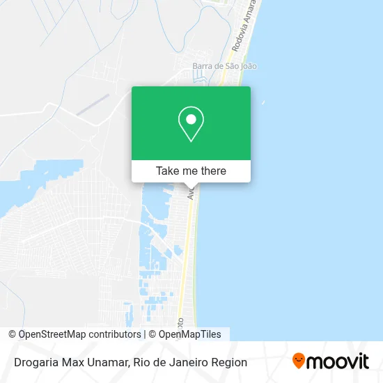 Drogaria Max Unamar map