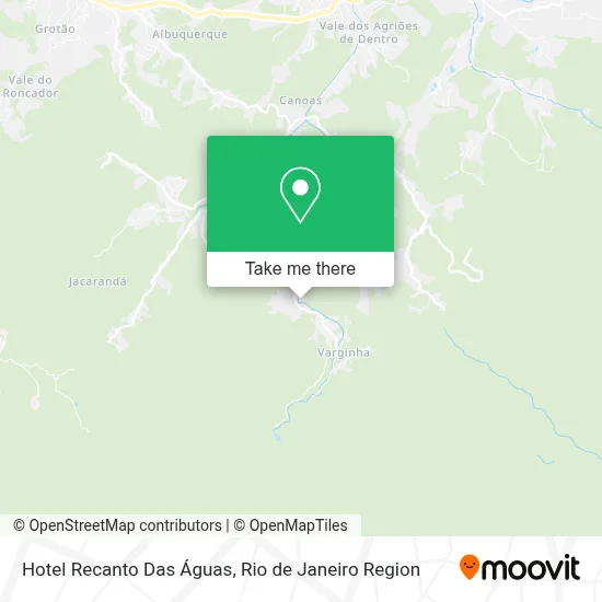 Hotel Recanto Das Águas map