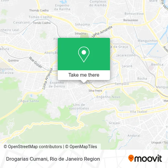 Drogarias Cumani map