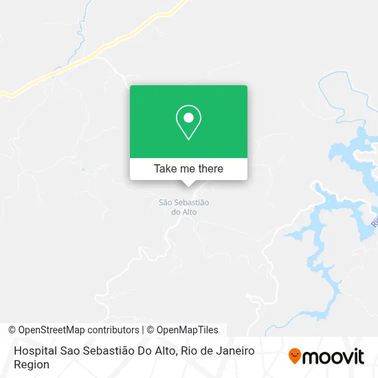 Hospital Sao Sebastião Do Alto map