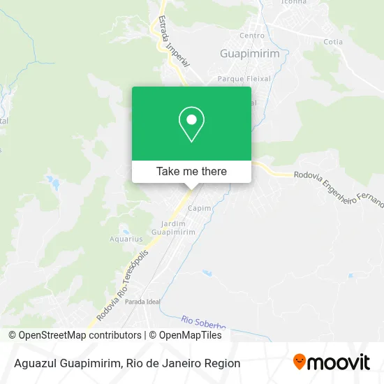 Aguazul Guapimirim map