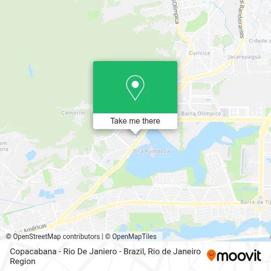 Copacabana - Rio De Janiero - Brazil map