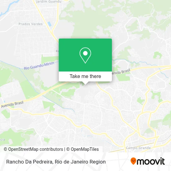 Rancho Da Pedreira map