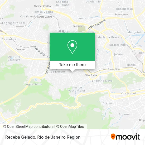 Receba Gelado map
