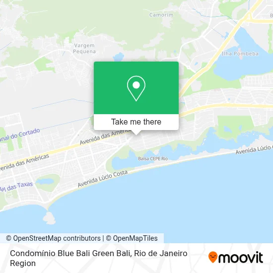 Condomínio Blue Bali Green Bali map