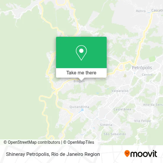 Shineray Petrópolis map