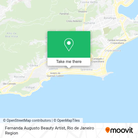 Fernanda Augusto Beauty Artist map
