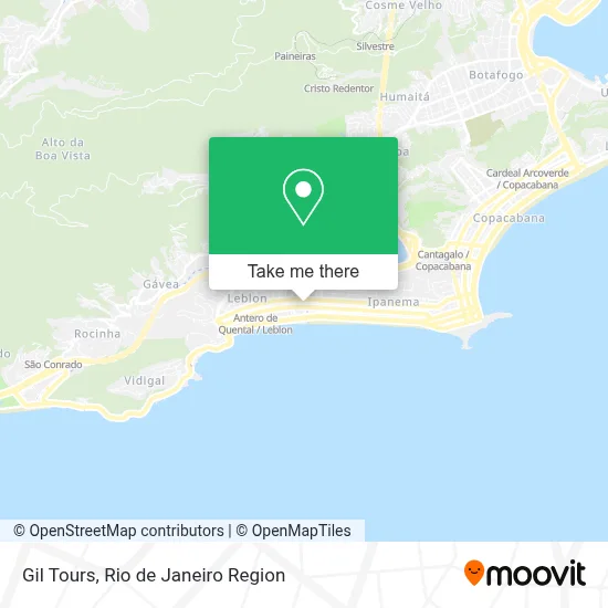 Gil Tours map