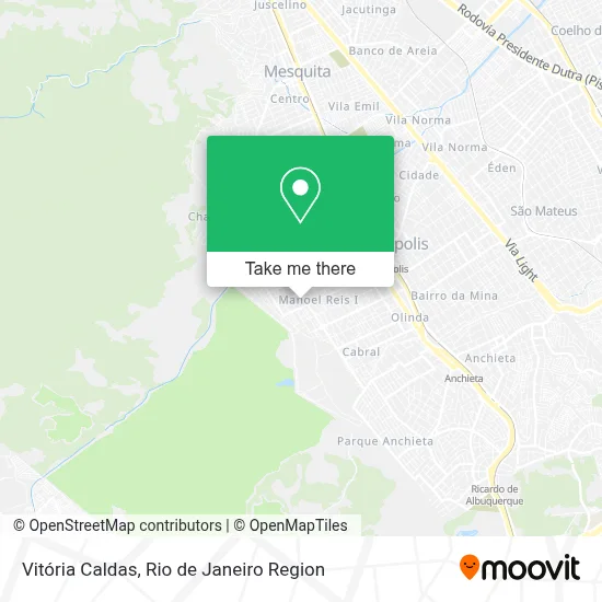 Vitória Caldas map
