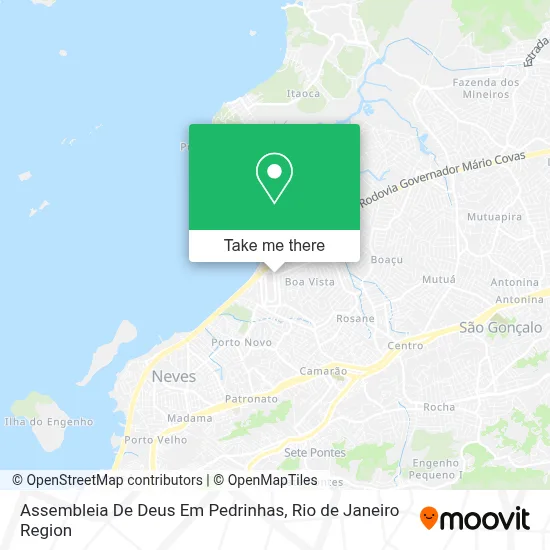 Assembleia De Deus Em Pedrinhas map