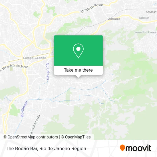The Bodão Bar map
