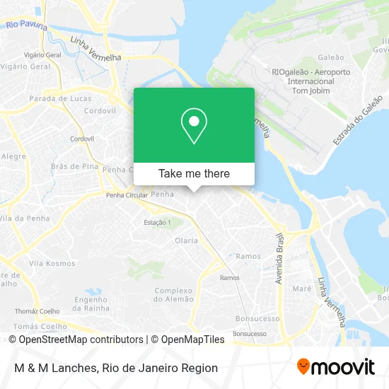 M & M Lanches map