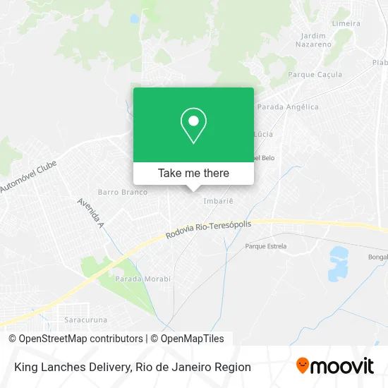 King Lanches Delivery map