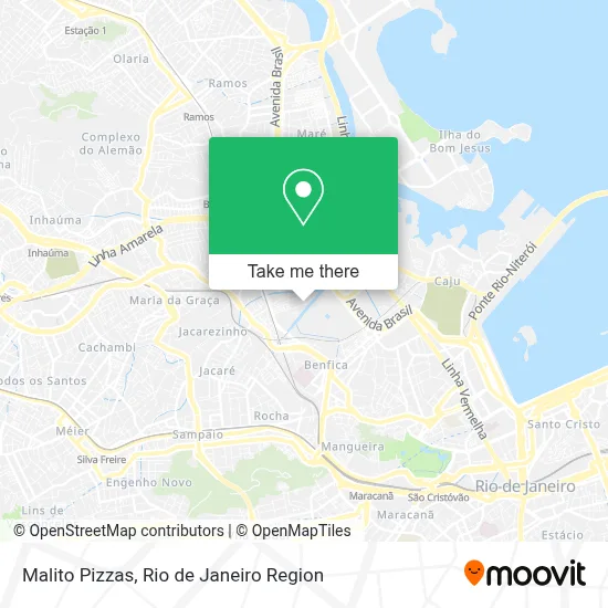 Malito Pizzas map