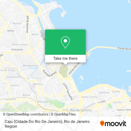 Caju (Cidade Do Rio De Janeiro) map
