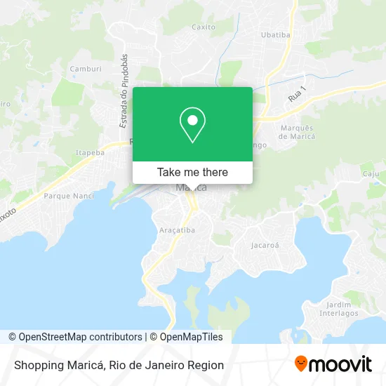 Shopping Maricá map
