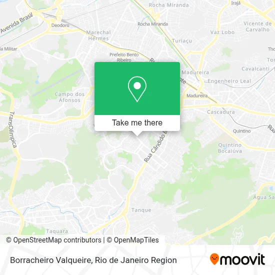 Borracheiro Valqueire map