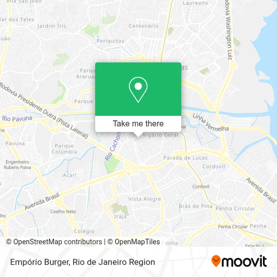 Empório Burger map