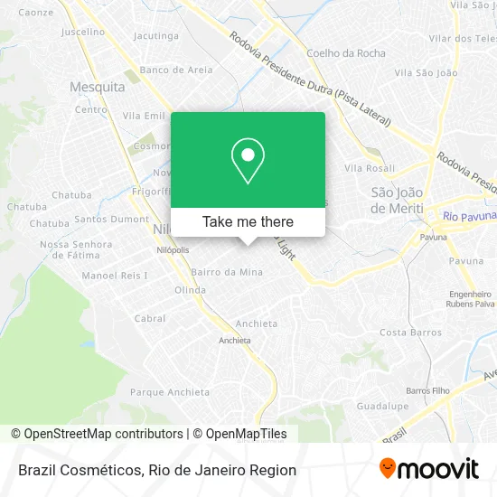 Brazil Cosméticos map