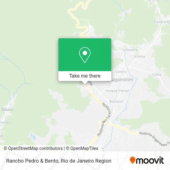Rancho Pedro & Bento map