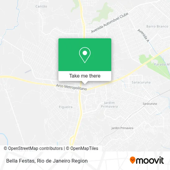 Bella Festas map