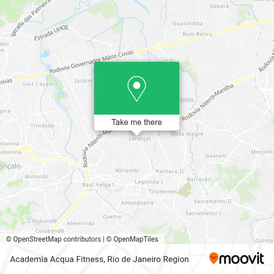 Academia Acqua Fitness map