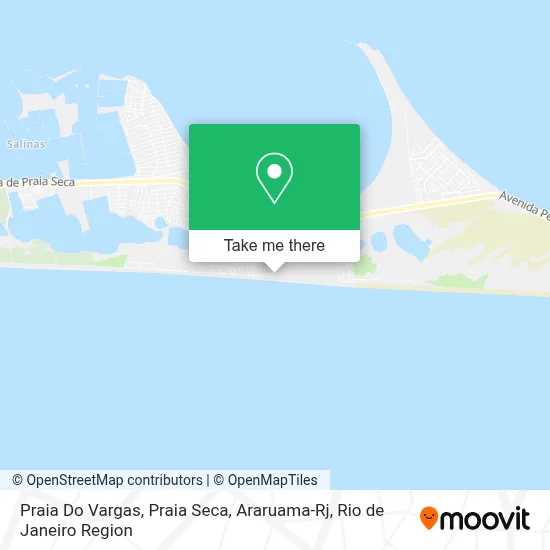 Praia Do Vargas, Praia Seca, Araruama-Rj map